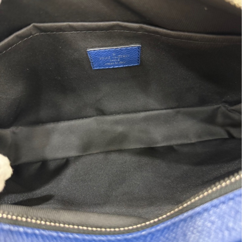 LV M30242 outdoor Monogram藍色老花拼皮郵差 斜背包-26