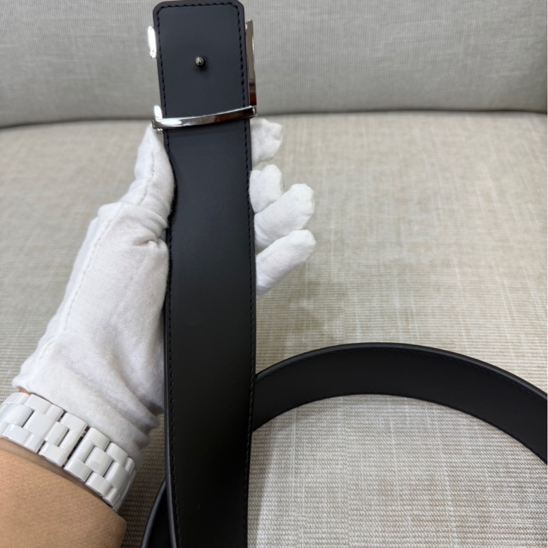 LV Initials 40毫米雙面皮帶 灰色老花-11