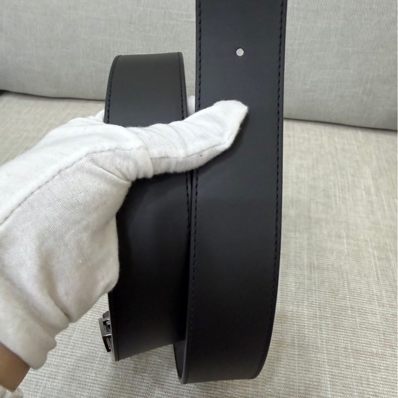 LV Initials 40毫米雙面皮帶 灰色老花-14