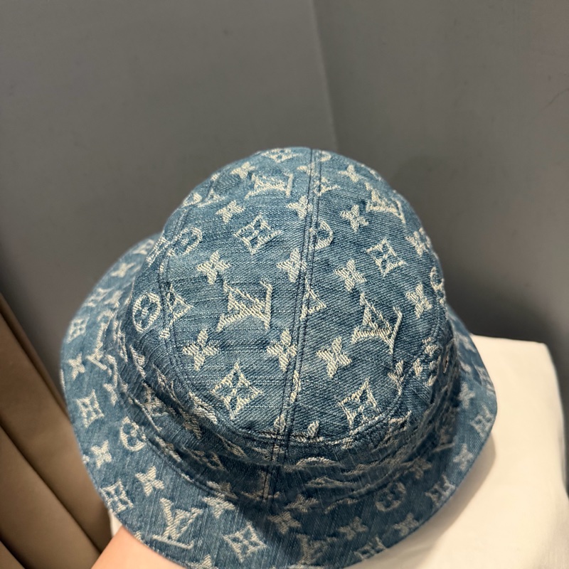 Louis Vuitton LV 牛仔丹寧雙面 漁夫帽 58號-8