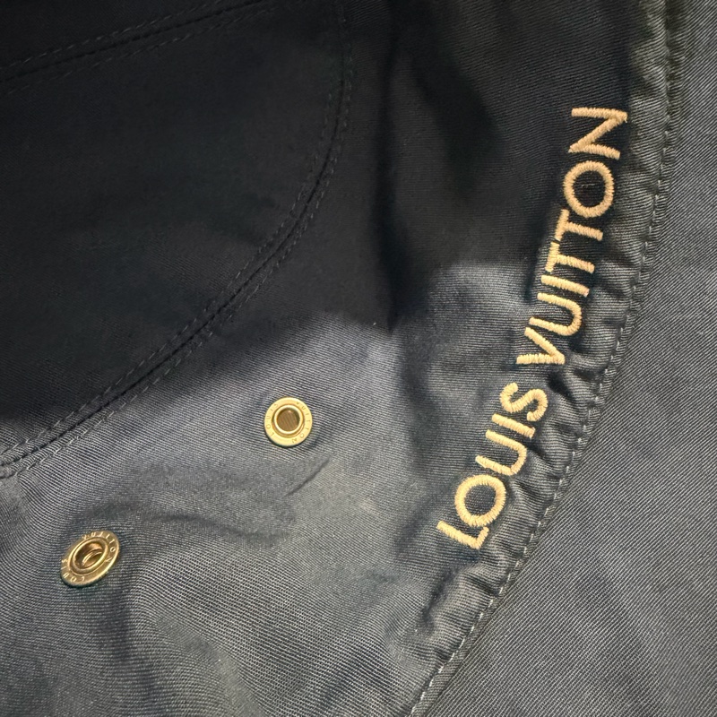 Louis Vuitton LV 牛仔丹寧雙面 漁夫帽 58號-13