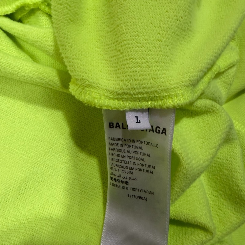 BALENCIAGA 稀少螢光款前後幻影LOGO外套-12