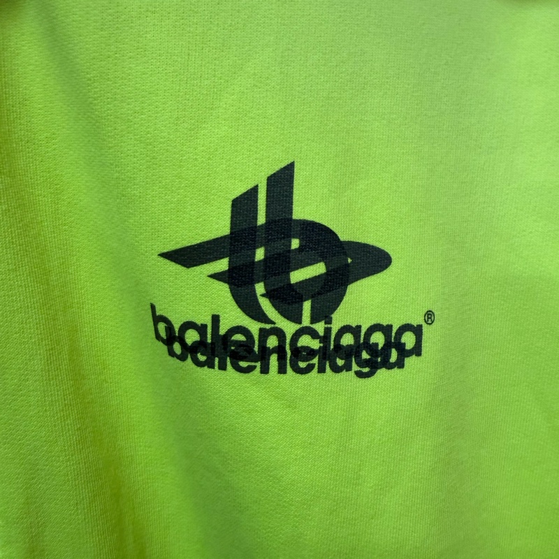 BALENCIAGA 稀少螢光款前後幻影LOGO外套-6