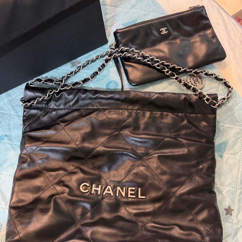 Chanel 22 bag  銀釦 （小號）-0