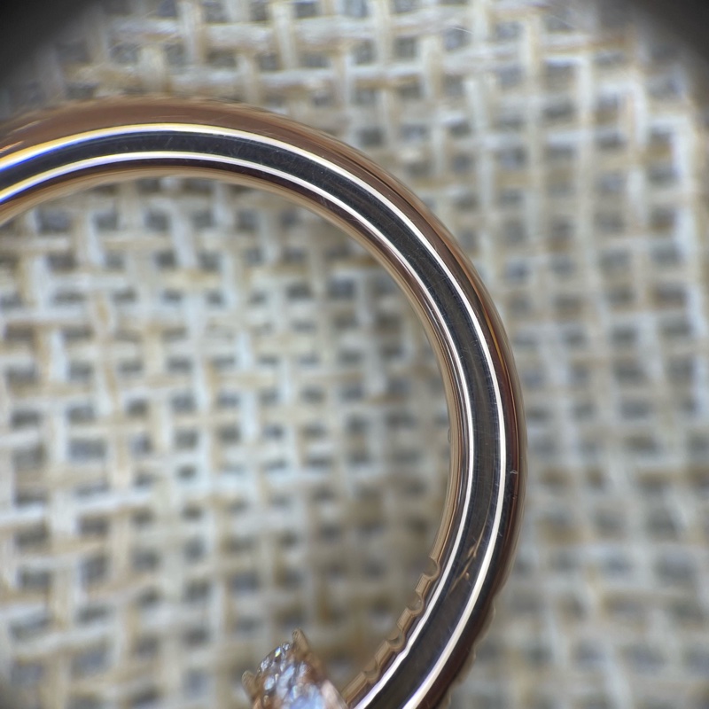 98新Cartier /卡地亞 18k玫瑰金釘子寬版頭尾鑽戒指 尺碼:56碼 附件:內外盒子-3