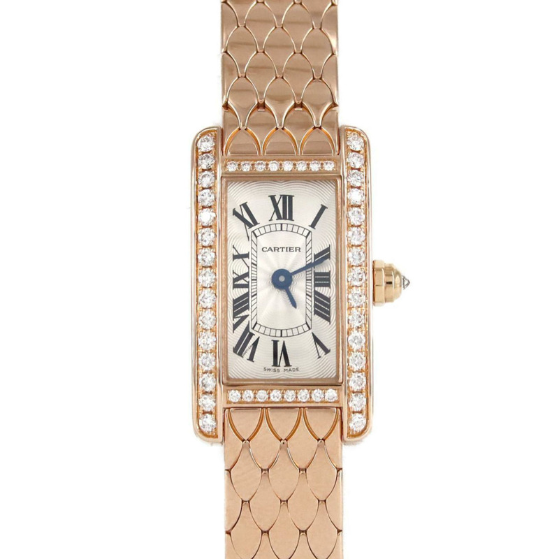 卡地亞迷你戰車美國系列PG D WB710012 PG/RG石英腕錶-0