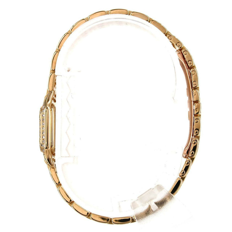 卡地亞迷你獵豹YG 2D手環D WF3141FF石英腕錶-2