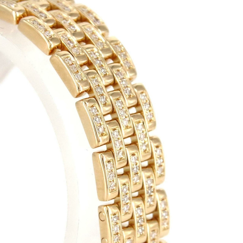 卡地亞迷你獵豹YG 2D手環D WF3141FF石英腕錶-3