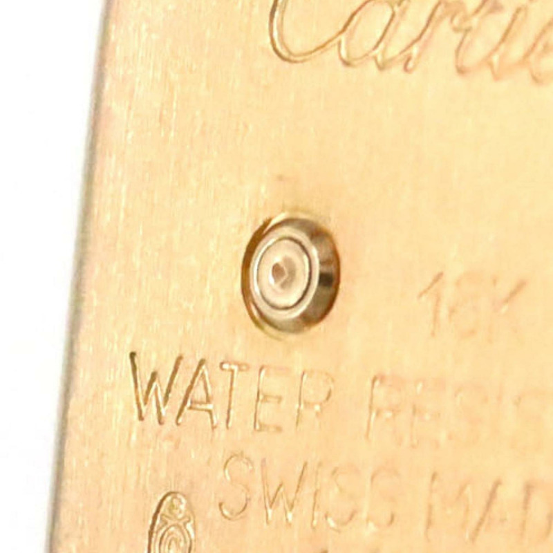 卡地亞迷你獵豹YG 2D手環D WF3141FF石英腕錶-4