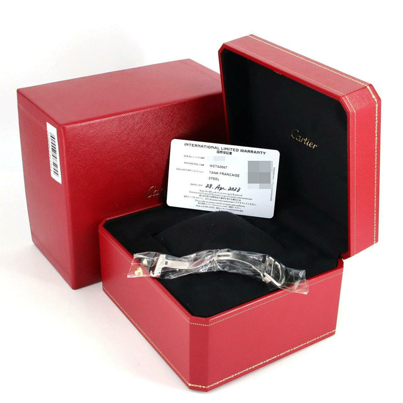 卡地亞 Tank Française LM WSTA0067 SS 自動腕錶-7
