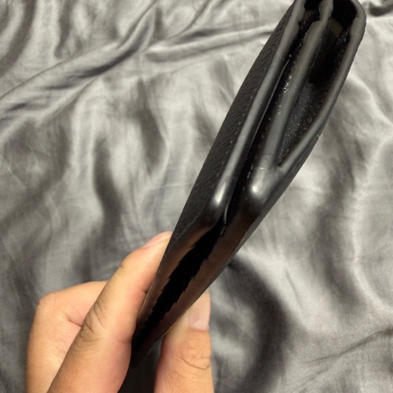 BURBERRY 荔枝紋牛皮內格紋長夾 80840701-9