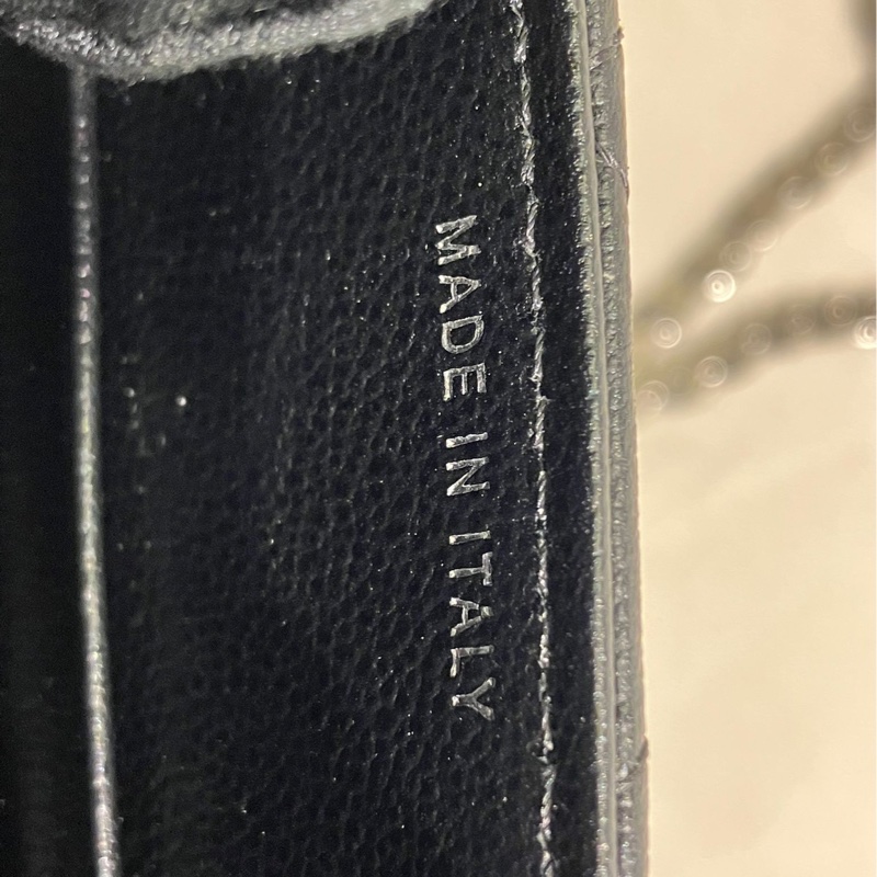 Chanel 香奈兒 95新黑銀手機包 (閒置品)-8