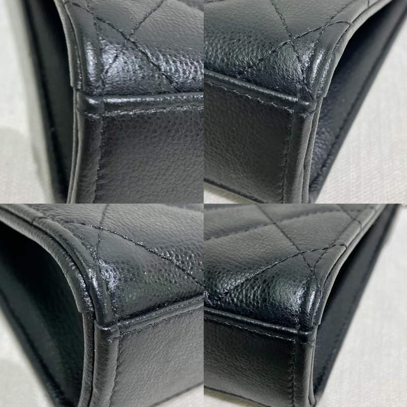 Chanel 香奈兒 95新黑銀手機包 (閒置品)-9