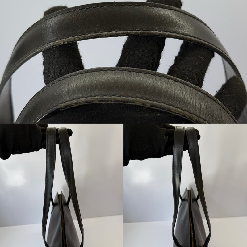 LOUIS VUITTON 路易威登 黑色EPI水波紋肩背包 SAINT JACQUES M52262-5