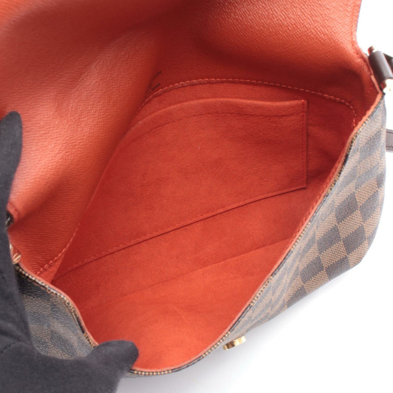 LOUIS VUITTON Mussette Tango 長肩斜背包 N51301 Damier Ebene LV-2