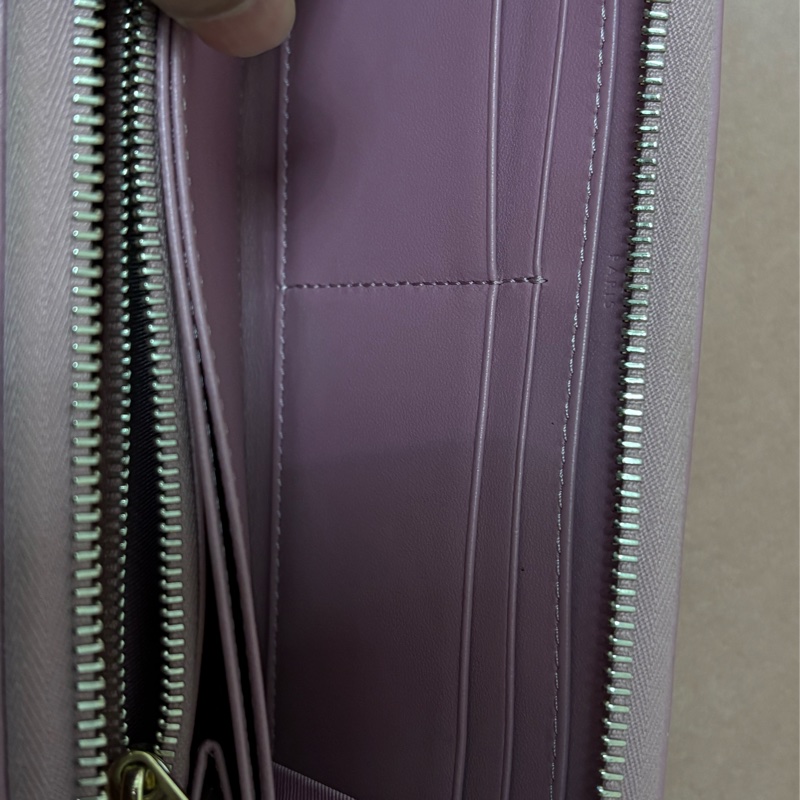 Dior Lady Dior 粉紫羊皮長夾｜拉鍊長夾-4