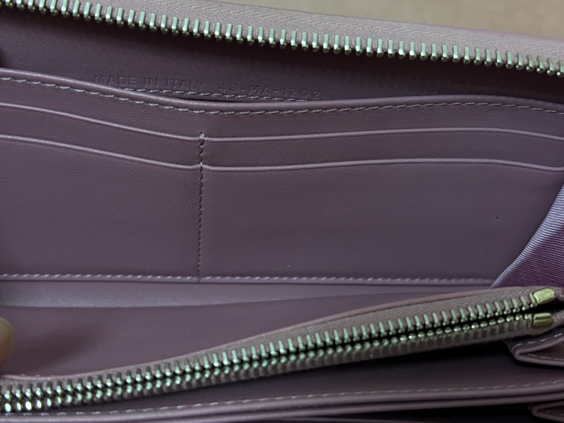 Dior Lady Dior 粉紫羊皮長夾｜拉鍊長夾-16