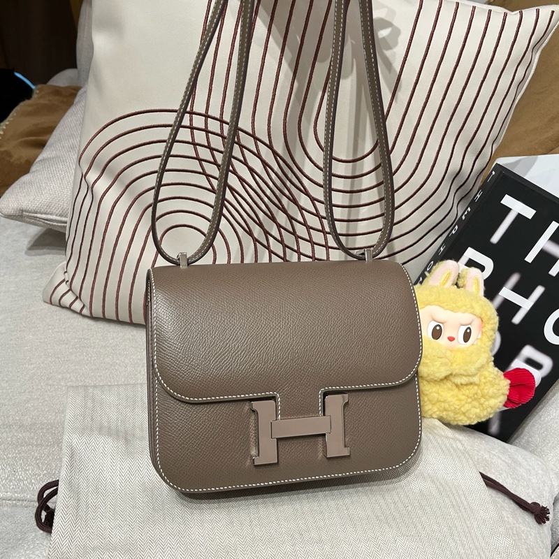 Hermes Constance 19 Mini Stamp Y Etoupe-4