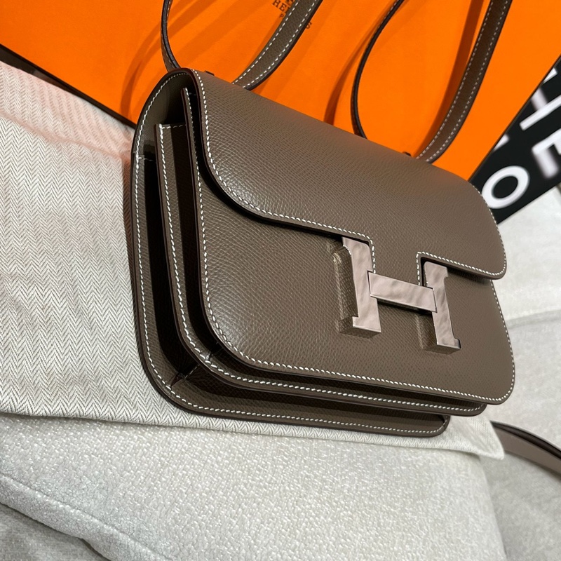 Hermes Constance 19 Mini Stamp Y Etoupe-8