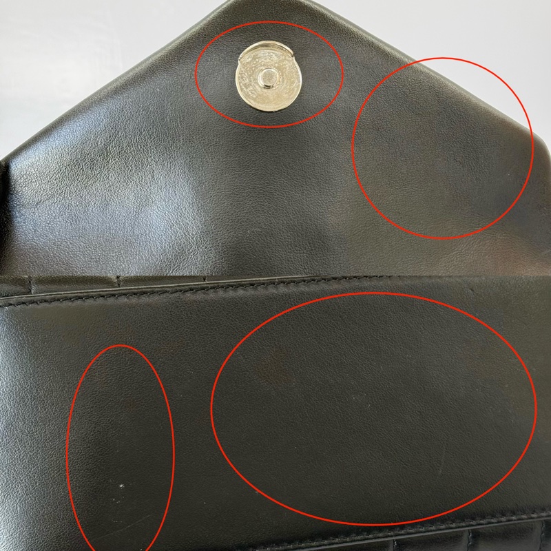 YSL 聖羅蘭 黑色牛皮後背包 LOULOU BACKPACK 487220-7