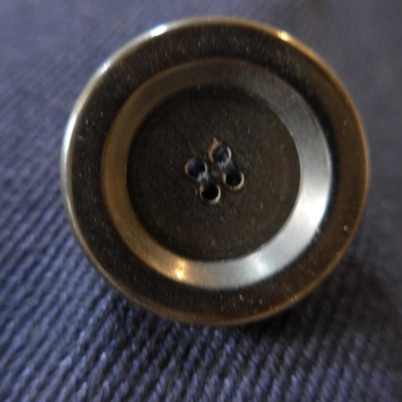 HERMES深藍色簡約厚磅棉背心外套-6