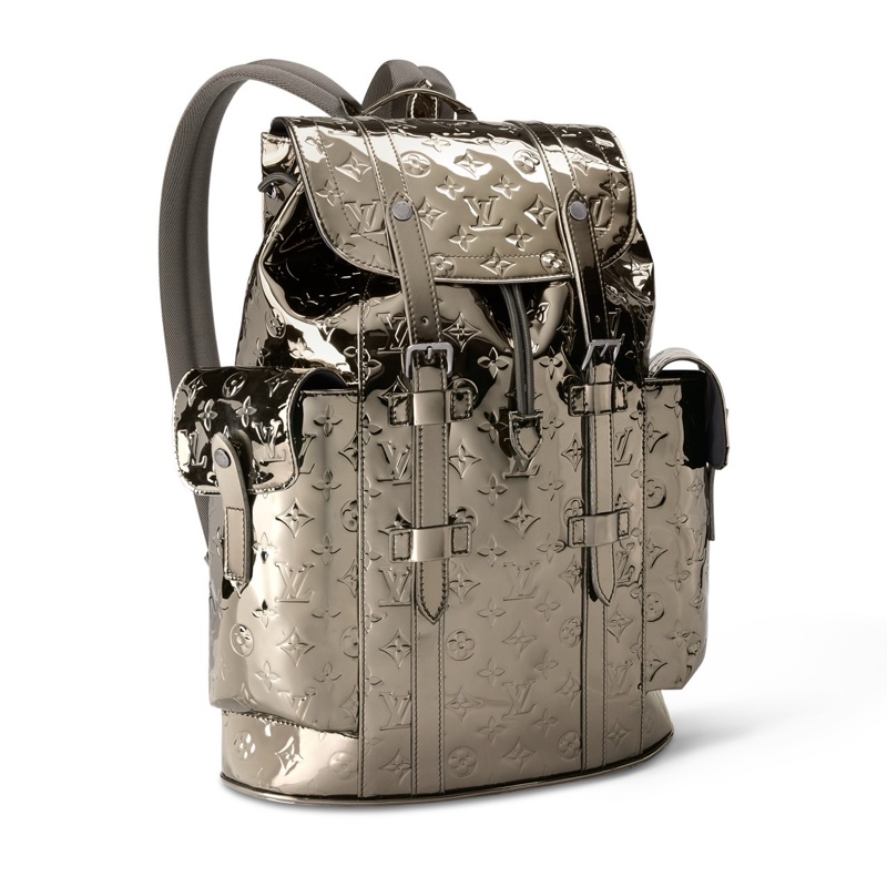 Louis Vuitton 金屬鏡面 Monogram 後背包-6