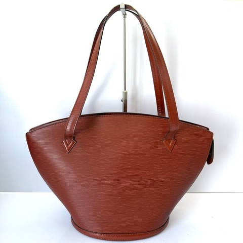 LOUIS VUITTON 路易威登 棕色EPI水波紋肩背包 SAINT JACQUES M52273