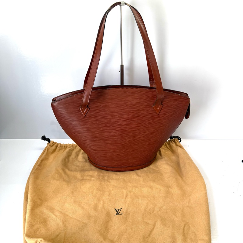 LOUIS VUITTON 路易威登 棕色EPI水波紋肩背包 SAINT JACQUES M52273-2