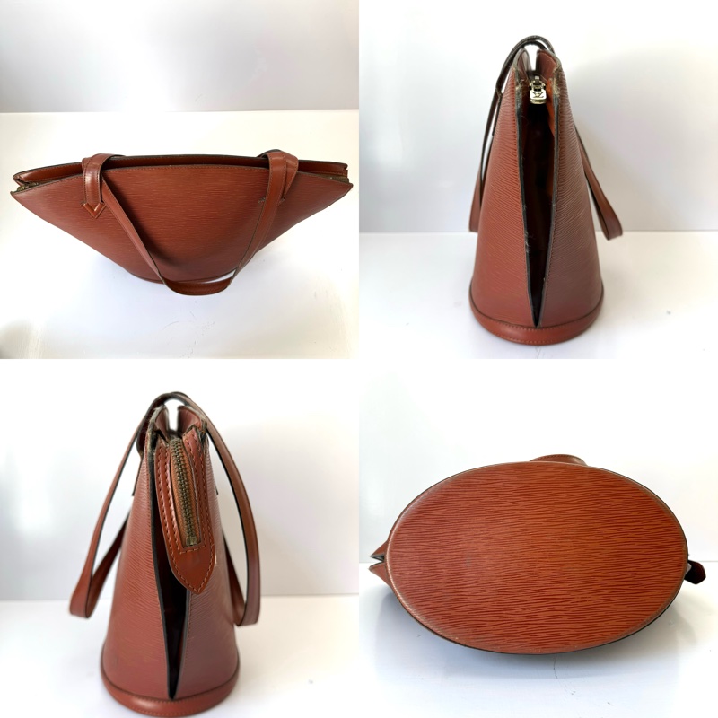 LOUIS VUITTON 路易威登 棕色EPI水波紋肩背包 SAINT JACQUES M52273-3