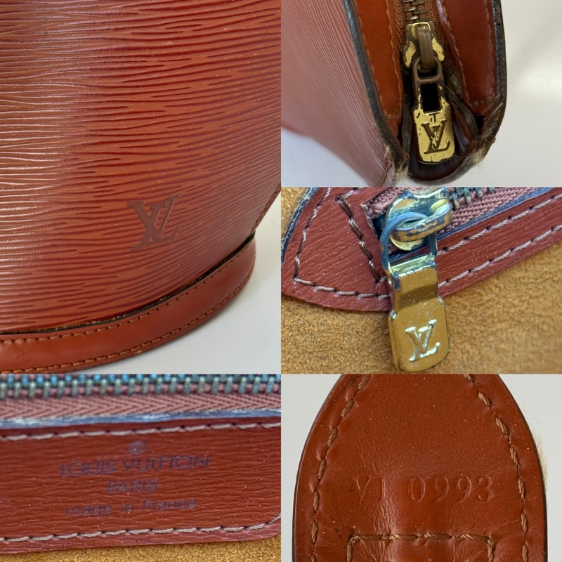 LOUIS VUITTON 路易威登 棕色EPI水波紋肩背包 SAINT JACQUES M52273-7
