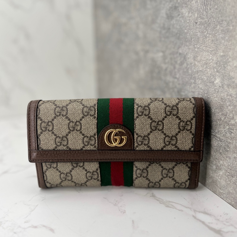 香緹國際精品 887 Gucci 老花長夾-0