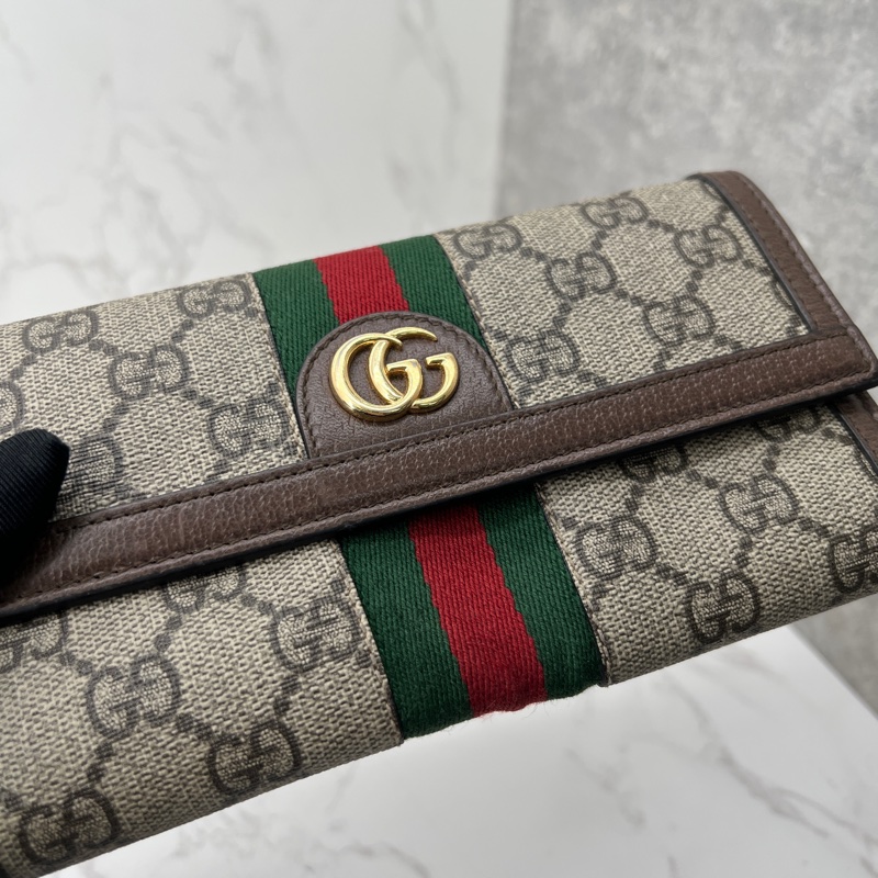 香緹國際精品 887 Gucci 老花長夾-1