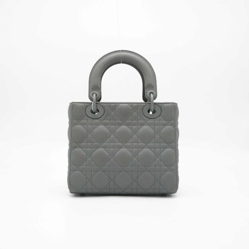 DIOR 磨砂灰 SOGREY 四格 徽章肩帶 黛妃包清冷磨砂灰20*18*8 98新配件肩帶 徽章 塵袋-7