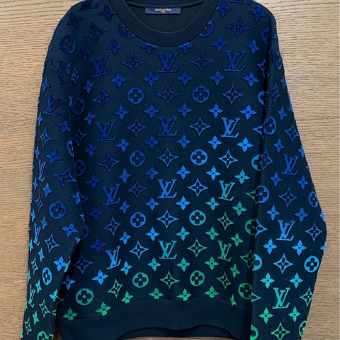 LV 藍漸層長袖衛衣