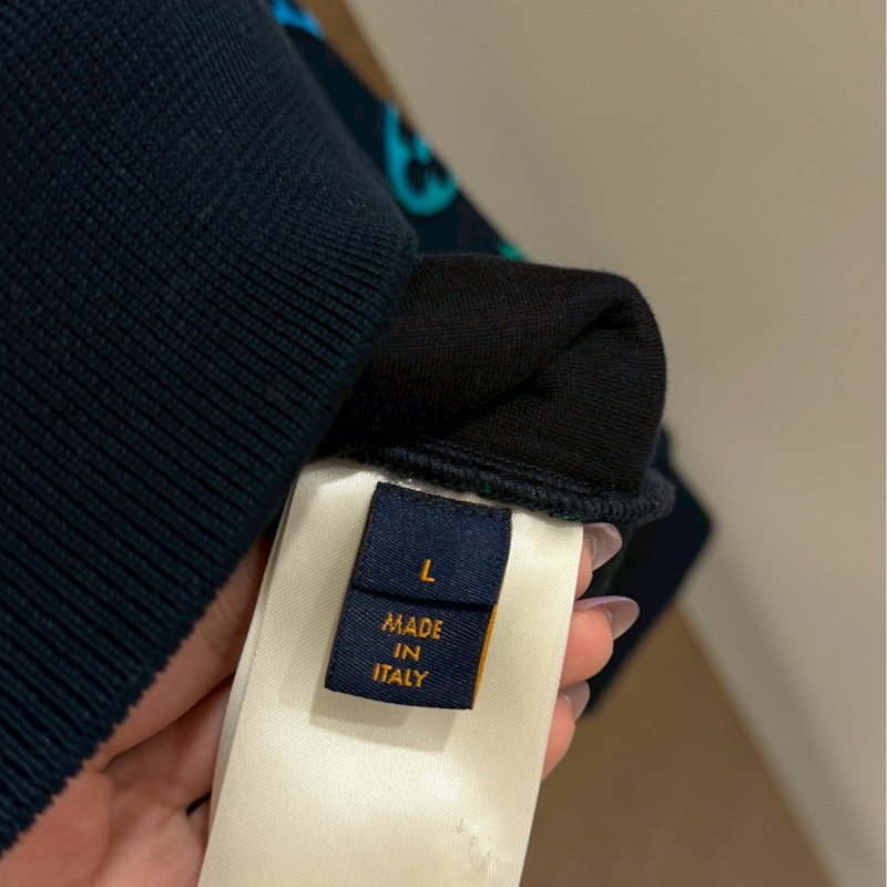 LV 藍漸層長袖衛衣-2