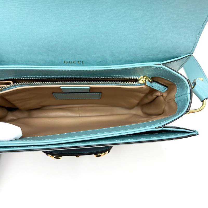 GUCCI 拼色蛇皮1955肩背斜背包25.5*18*7 99新配件塵袋-3