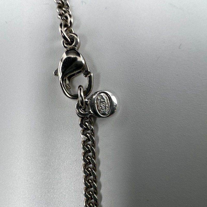 CHANEL 復古盾牌黑珠項鍊-8