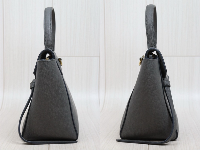 Celine belt nano 深灰色鯰魚包-3