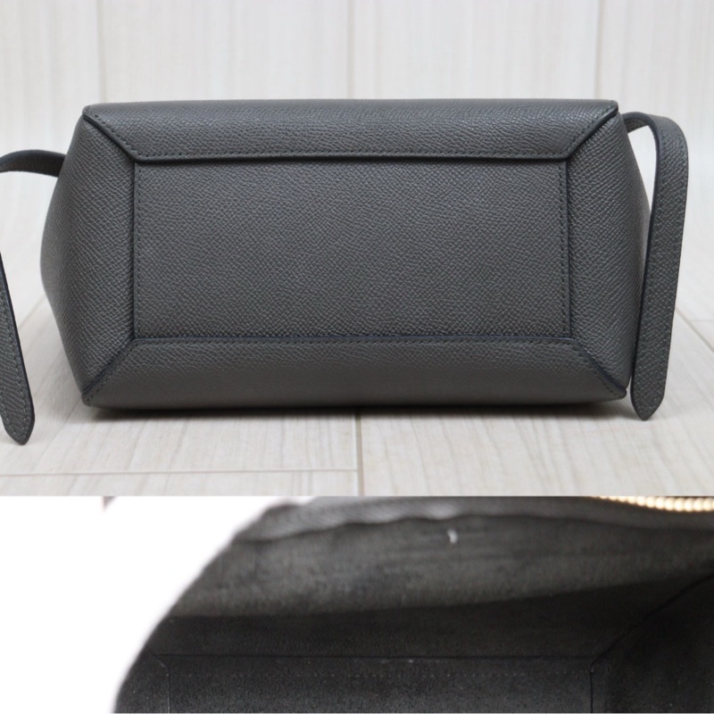 Celine belt nano 深灰色鯰魚包-5