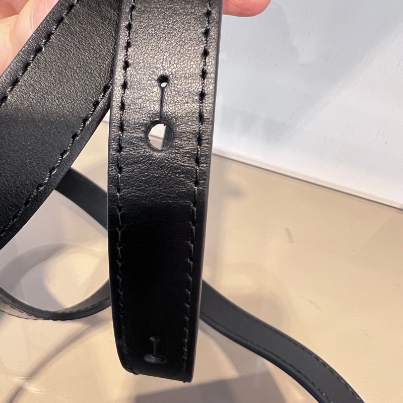 LV黑灰原花黑釦Steamer下蓋前迴紋針鏈袋斜背包-16