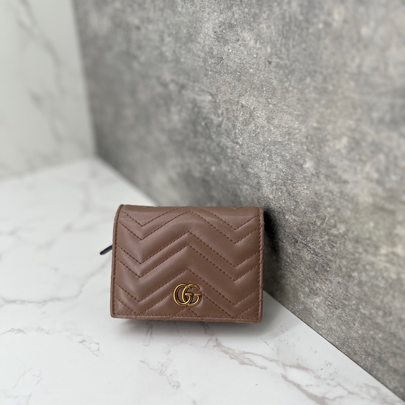 香緹國際精品 850 Gucci 馬蒙短夾#藕粉色-0