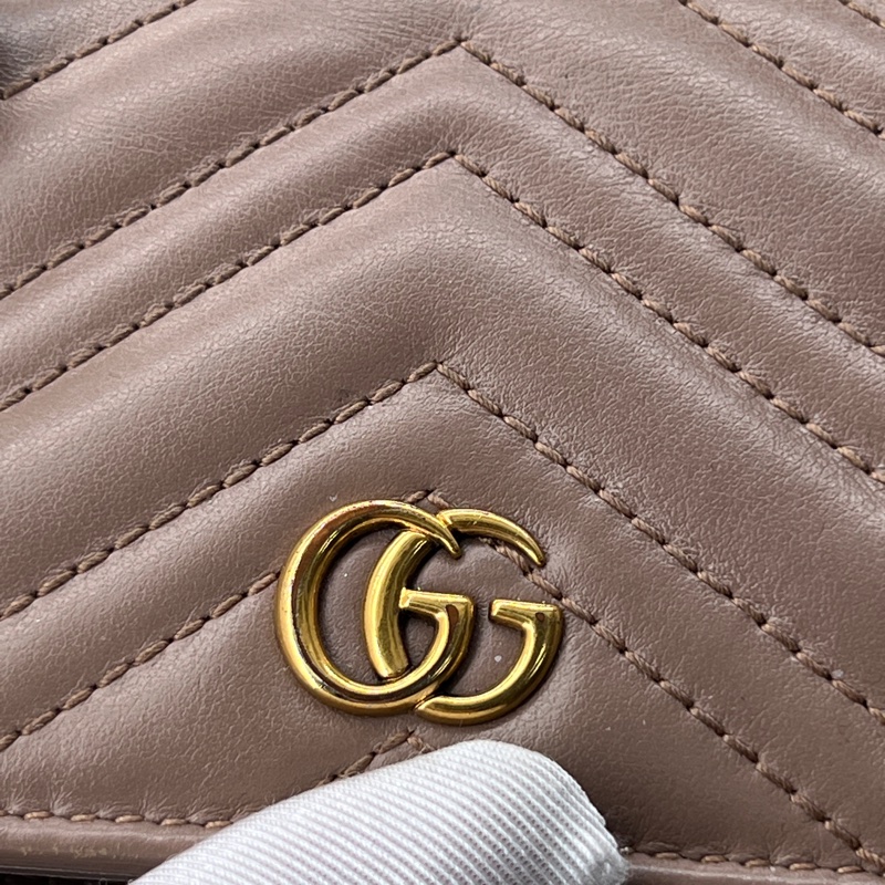 香緹國際精品 850 Gucci 馬蒙短夾#藕粉色-1