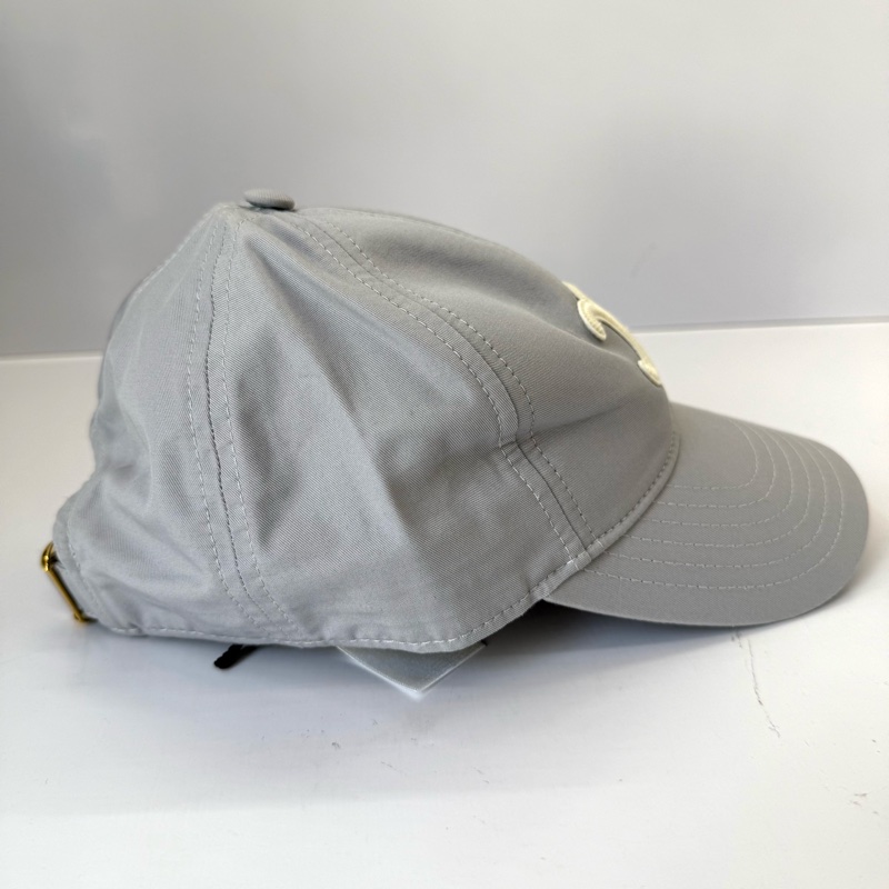 CELINE 賽琳 灰藍色TRIOMPHE LOGO棒球帽-2