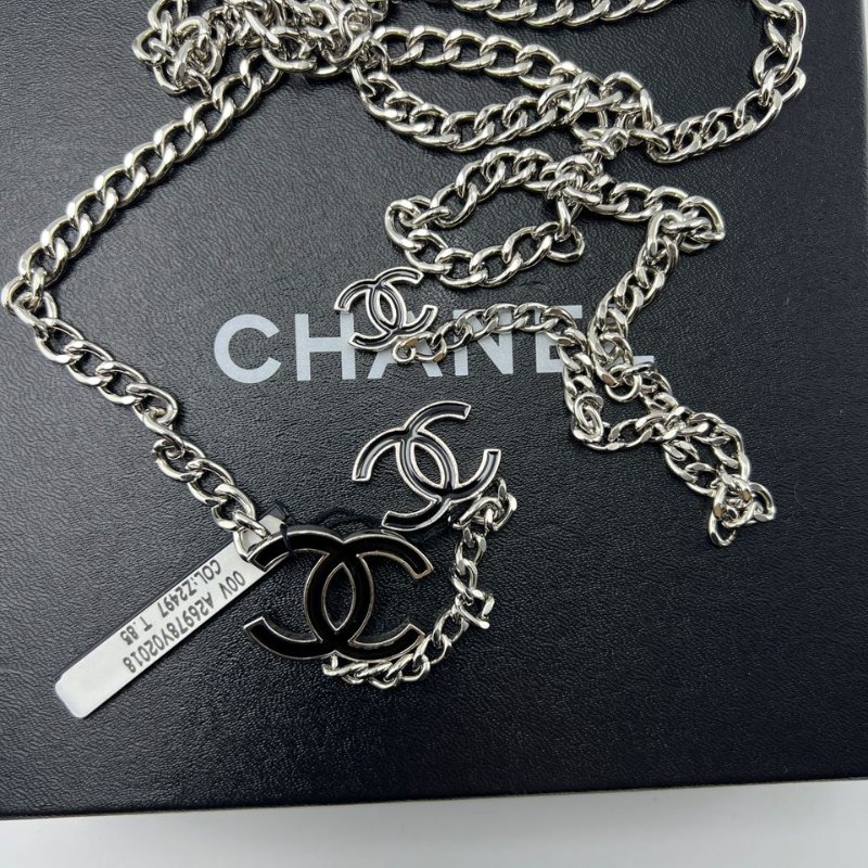 CHANEL 多雙 C 琺瑯長項鍊-6