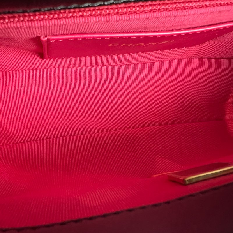 CHANEL CF20愛心法郎扣側肩包 黑羊皮 AS3986/晶片款-6