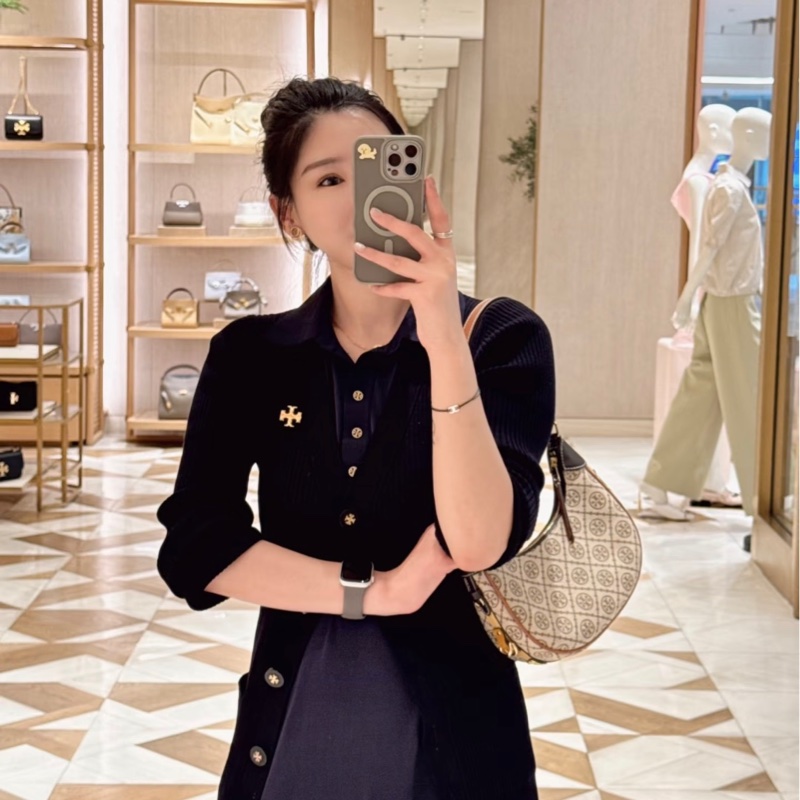 全新 Tory Burch 包包 專櫃正品 未使用 經典老花腋下側背兩用包-3