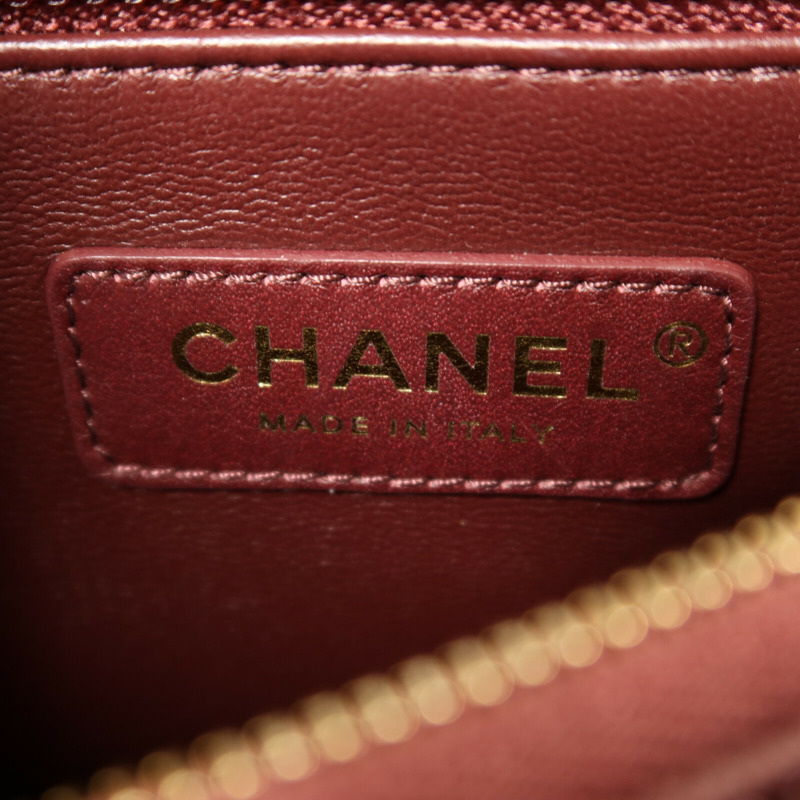 CHANEL 牛皮皮革Coco Handle Medium金扣鏈帶手挽肩背兩用袋-5