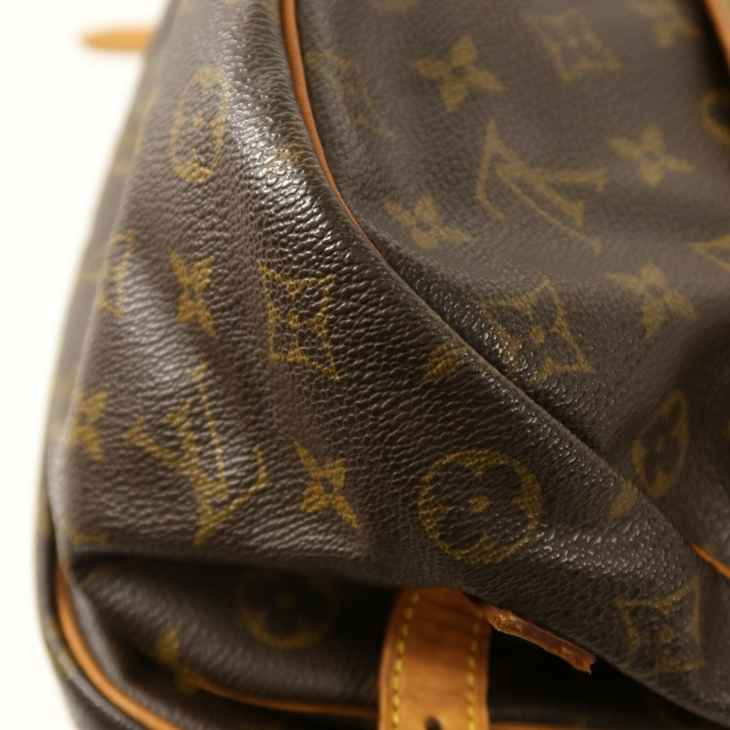 LOUIS VUITTON Monogram Saumur 35金扣肩背袋-11