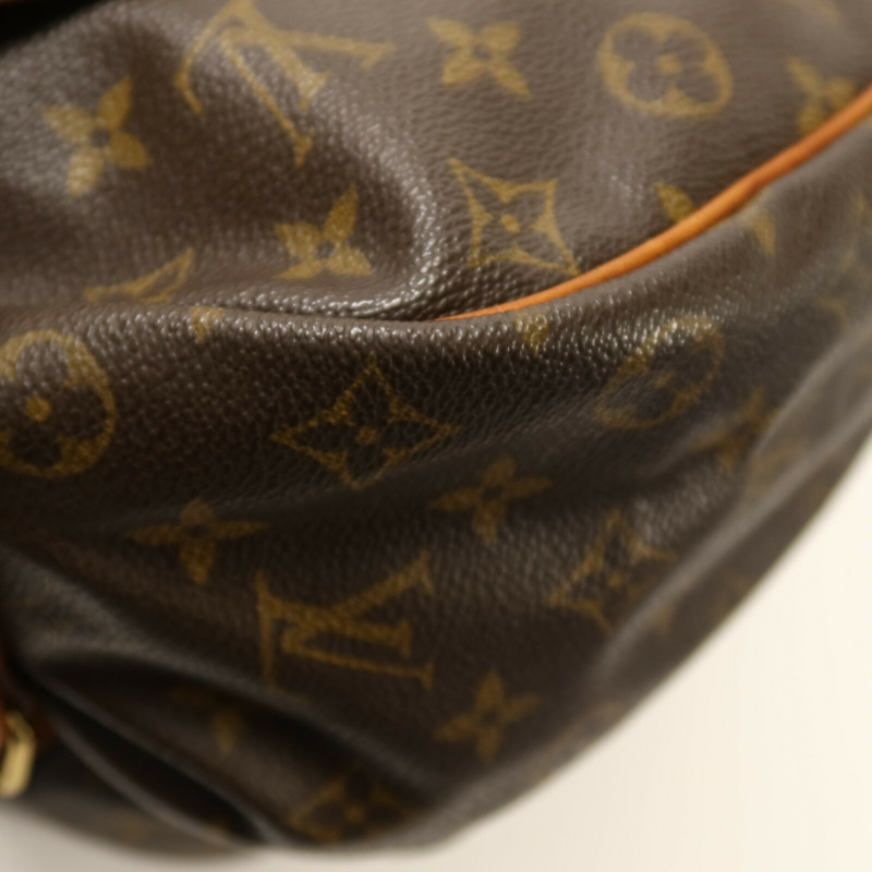 LOUIS VUITTON Monogram Saumur 35金扣肩背袋-12