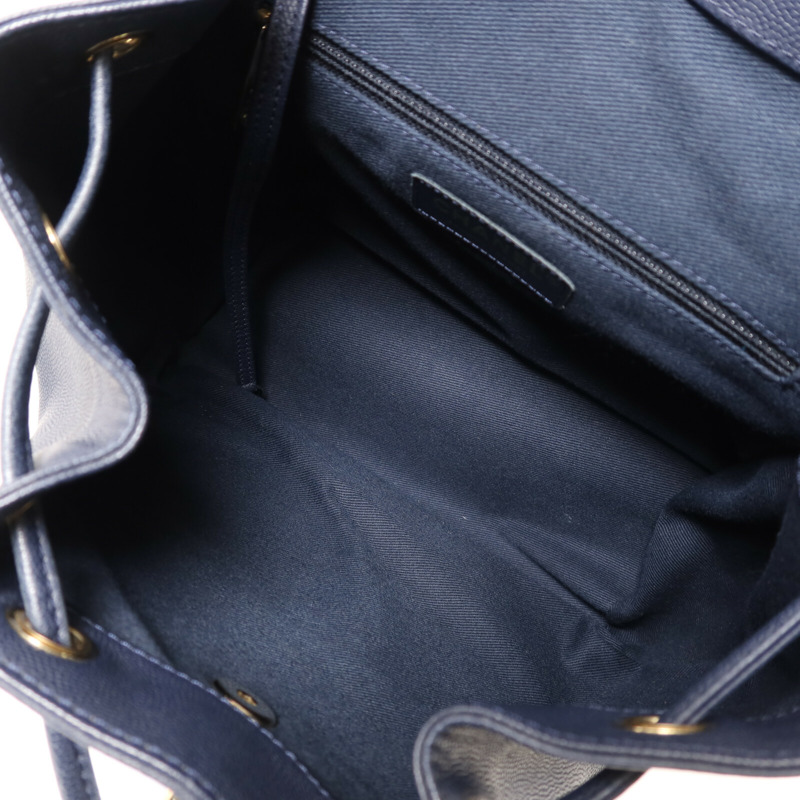 CHANEL 牛皮皮革Business Affinity Backpack金扣鏈帶背包-4